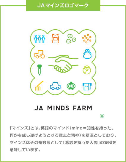 「マインズ」とは、英語のマインド(mind=知性を持った、何かを成し遂げようとする意志と精神)を語源としており、マインズはその複数形として「意思を持った人間」の集団の意味しています。